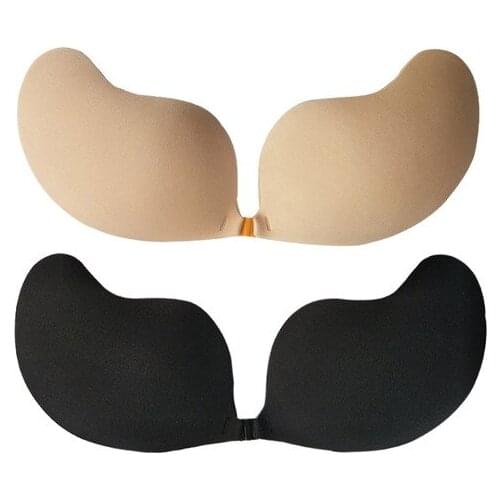 Self Adhesive Silicone Invisible Push-up Bra with Adjustable Clear Straps
