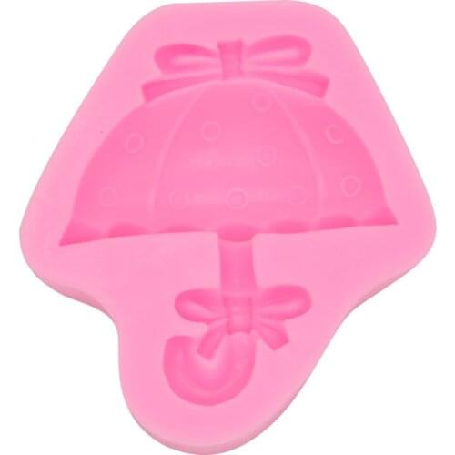 DIY Baked Umbrella Turn Sugar Cake Decorated Silicone Soft Mold 15-379