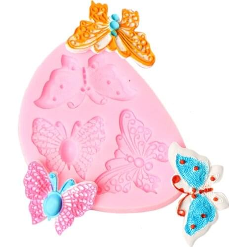 Butterfly Silicone Molds Fondant Cake Lace Moulds Chocolate Baking Tools Decoration