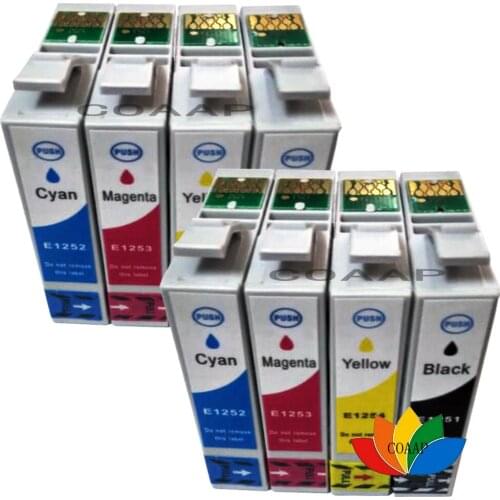8pk Compatible inks for T125 T1251-4 fits Epson 320/520/NX125/NX625 Printer cartridge