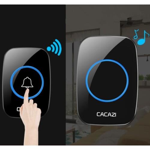LED light 32 Songs with Waterproof Touch Button M525 Home Security Welcome Wireless Doorbell Smart Chimes Doorbell Alarm