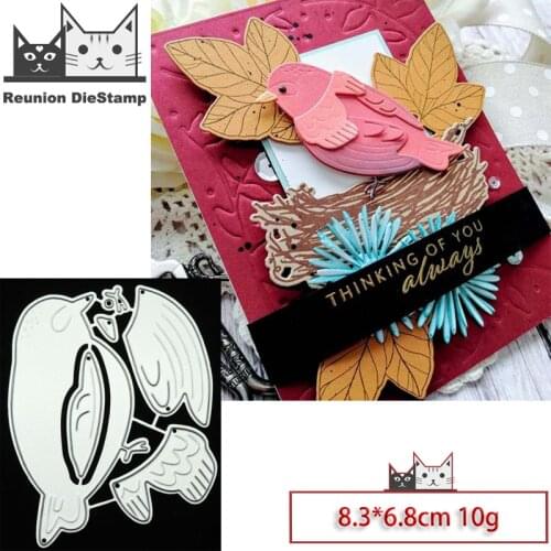 Reunion New Design Craft Metal Die Cuts Bird Cutting Die Scrapbooking Album DIY Paper Card Embossing Stencils