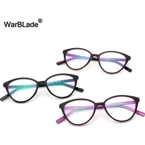 WarBLade New Cat Eye Glasses Frame Women Classic Frame Mirror Female Fashion Brand Designer Optical Eyeglasses Oculos de grau