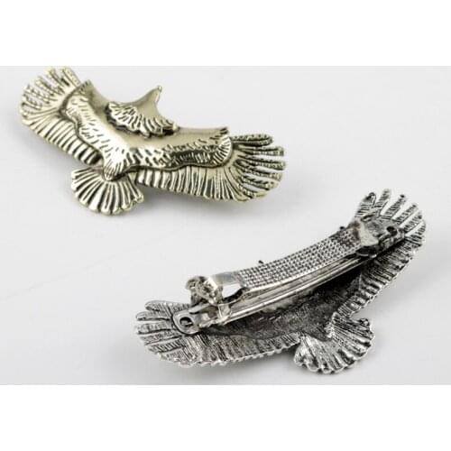 Viking Hair Jewelry Eagle Animal Vintage Style Antique Minimalism color Hair Clips Hairpins for girl women female Accessorie