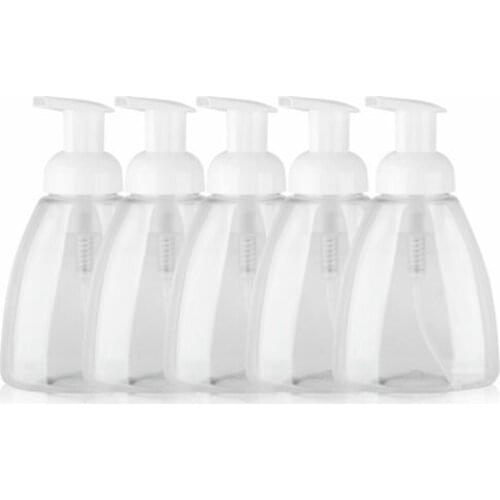 1/5/10 Pcs 250/300ml Clear Shower Foaming Bottle Soap Dispenser Liquid Pump Container Bottle Bathroom Travel Skin Care Tool TK