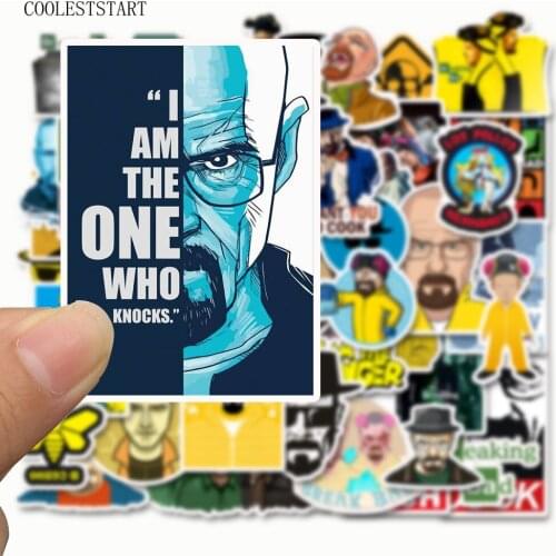 10/50pcs Breaking Bad Waterproof PVC Children Stickers Skateboard Guitar Suitcase Freezer Graffiti Sticker Kids Classic Toy