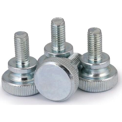 M3 M4 M5 M6M8M10 Hand-twisted Screw High-head Knurling Hand-twisted Screw Step Double-layer Large-head Adjusting Screw 2PCS