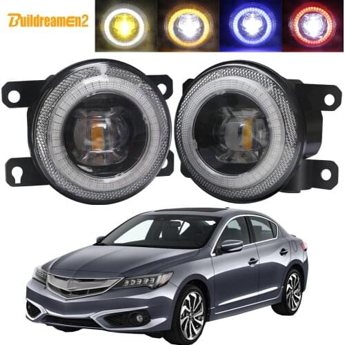 2in1 Car Front Bumper Fog Light Assembly LED Angel Eye Daytime Running Lamp DRL 30W 8000LM 12V For Acura ILX 2013 2014 2015 2016