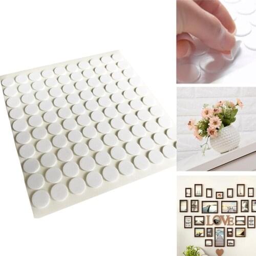 8-20mm Self Adhesive Fastener Tape Dots Strong Glue Magic Sticker Disc White Black Round Coins Hook Loop Tape 30-100Pcs