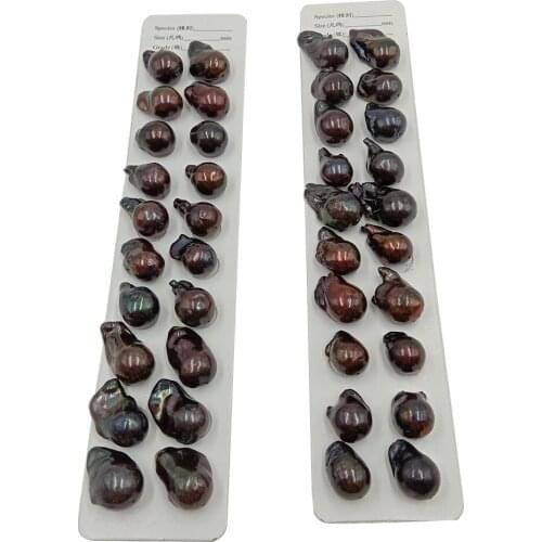 Baroque pearl in paired 2 pcs/lot,DIY beads,100% freshwater pearl ,pearl length 19-26 mm big size width 13-15,full hole drilled