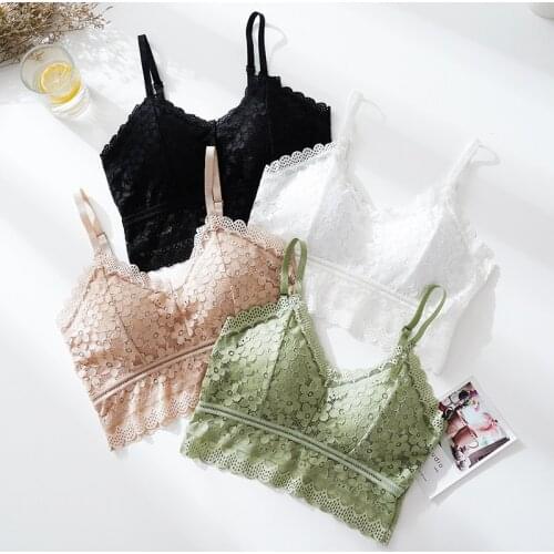Sexy Backless Bra With Padded Push Up Seamless invisible Bra Tank Top With Built In Bra Green Lingerie sleep Brassiere