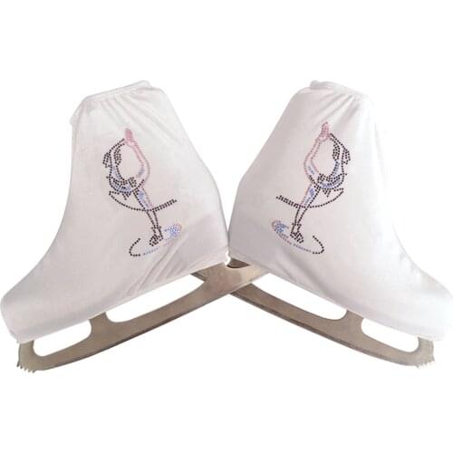 Nasinaya Figure Skating Shoes Cover Velvet for Kids Adult Protective Roller Skate Ice Skating Accessories shiny Rhinestones 6