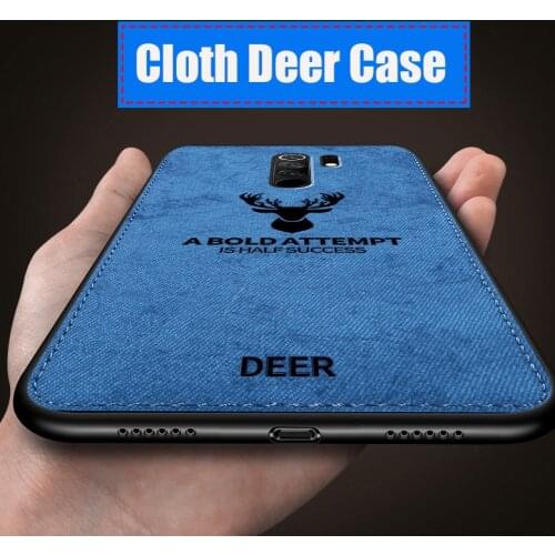9AT 9C POCO X3 NFC 8A 7 7A 6 6A K20 K30 Soft Deer Back Cover Fabric Cloth Phone Cases For XiaoMi RedMi Note 9 9S Pro Max 8 8T 9T