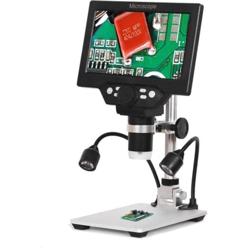 EU Plug G1200 12MP 1-1200X Digital Microscope for Soldering Electronic 500X 1000X Microscopes Continuous Amplification Magnifier