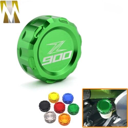 CNC Aluminum Motorcycle Rear Brake Fluid Reservoir Cover Cap For Kawasaki Z900 Z 900 2017