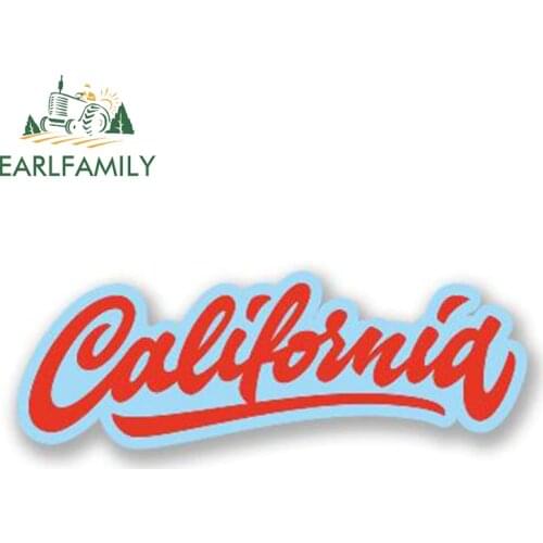 EARLFAMILY 15cm x 5cm Car Styling California Decal Car Sticker for Bumper Windows Laptop Travel Luggage Waterproof Accessories