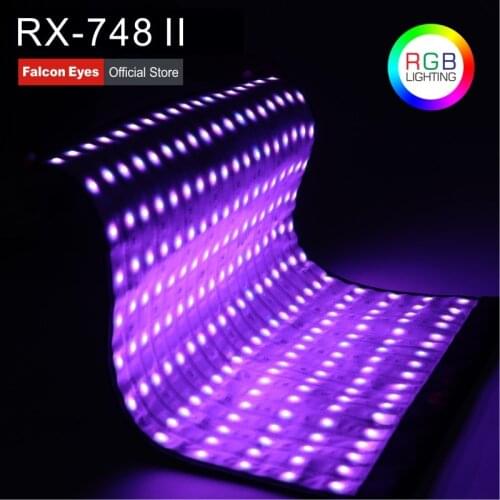 Falcon Eyes LED RGB Fotografia Flexible Light 300W With Effect Scenes Mode For Dslr Video Continuous Lighting Studio RX-748 II