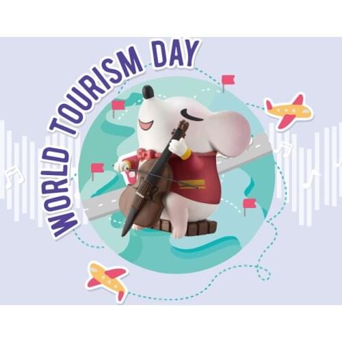 Blind box mouse one and two happy welcome 2020 new year series girl heart hand decoration doll toy birthday authentic