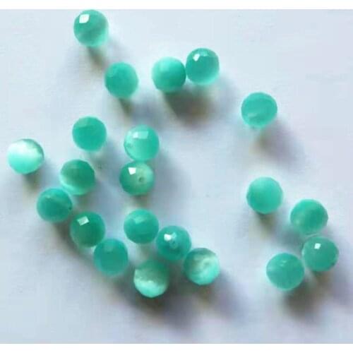 8mm facet cats eye round beads,about 1.0mm hole size, one hole for your jewelry use,25 pieces per lot