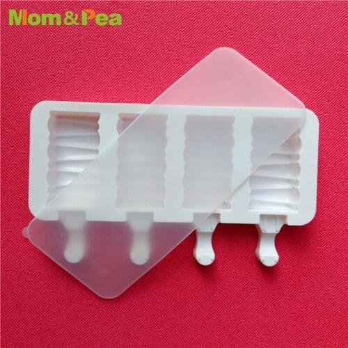 GT16-52 4-cavity Fancy Rectangle Shaped Silicone Mold Dessert Mousse Mould Cake Decoration Tools Ice Cream Wholesale & Retail