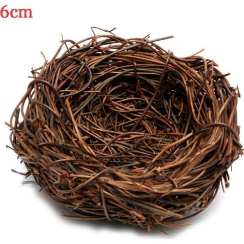 Handmade Vine Brown Bird Nest House Home Nature Craft Holiday Decoration K1MF
