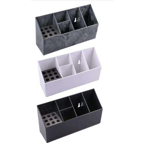 5-Slot Barber Shop Stylist Hairdressing Tool Storage Box Acrylic Solid Color Scissors Can Be Wall-Mounted Box