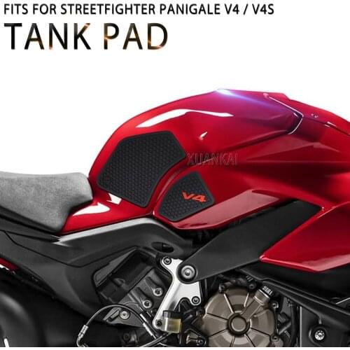 Tank Pad Fits For Ducati V4 Panigale For V4S Streetfighter V4 S 2018 -2021 Motorcycle Fuel Tank Grip Pads Knee Traction Stickers