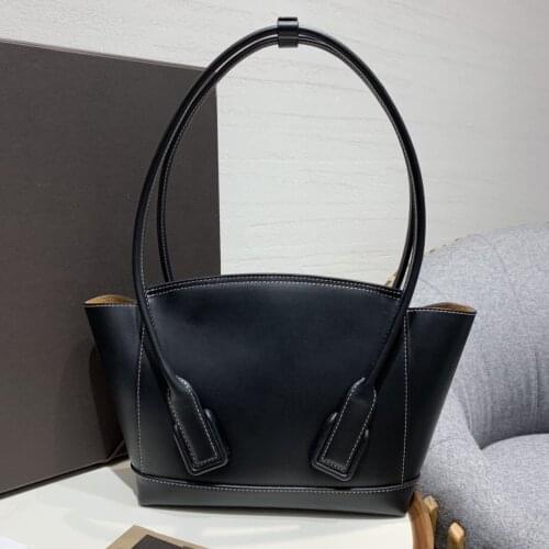 Leather large-capacity handbags fashion handbags ladies shopping bags