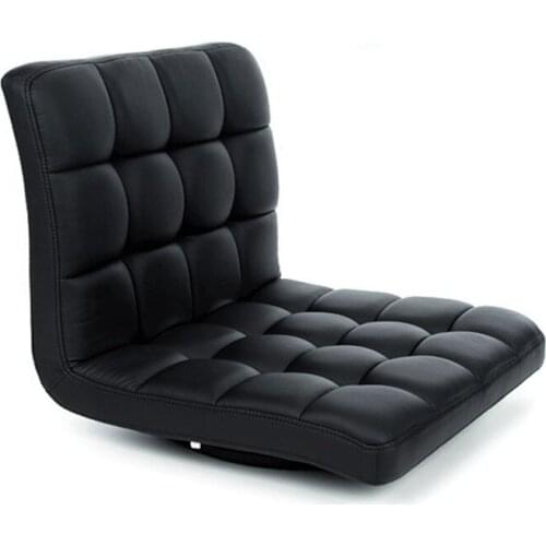 Leather Chair 360 Degree Swivel Living Room Furniture Meditation Seat Japanese Style Tatami Zaisu Floor Legless Chair Design