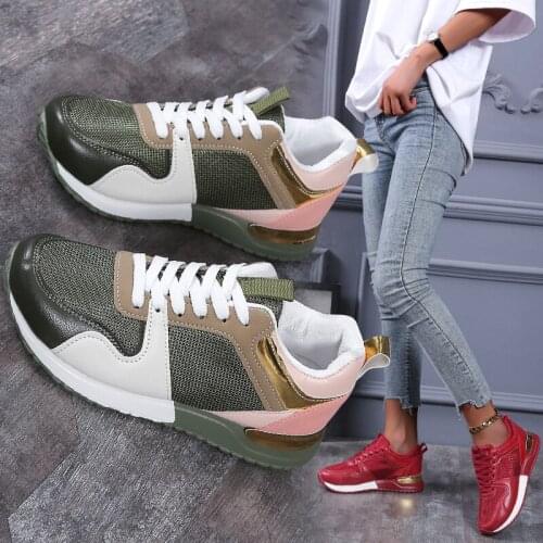 2021 New Women Sneakers Autumn Casual Shoes Platform Woman Breathable Walking Shoes Fashion Women Vulcanize Shoes Zapatos Mujer