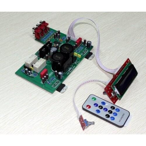 KYYSLB Original TDA7294 and LC75342 180W TDA7294 LCD Remote Control Amplifier Board with Mute Function