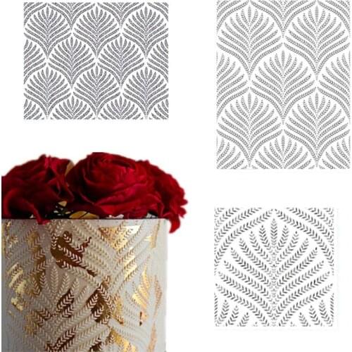 80%HOTCake Stencil Grain Pattern Non-Stick PET Decorating Bread Cupcake Cutting Die for Bakery