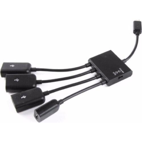 Micro Usb HUB Adaptor with Power, Kirin Charging OTG Host Cable Cord Adapter for Android Smart Phone Tablet Samsung Galaxy Note