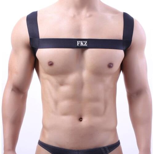 Harness Mens Lingerie Shoulder Chest Harness Belt Straps Costume Accessories Sexy Muscle Show Clubwear