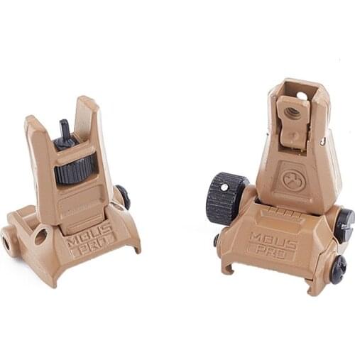 Professional Tactical Metal Sight Flip-Up Front & Rear Sight Set for M4 AR15 20mm Picatinny RIS /RAS Rail Hunting Sight