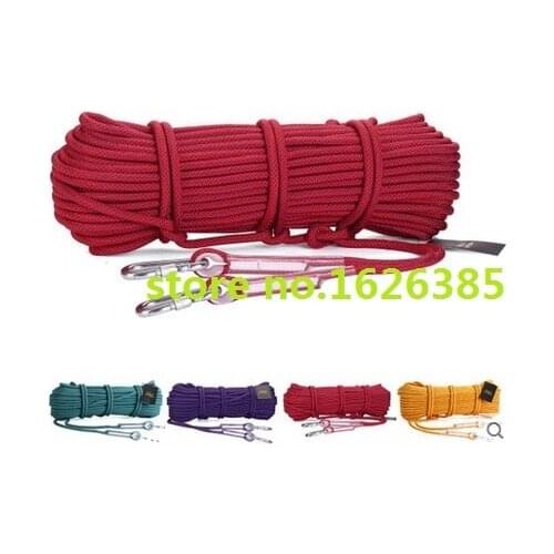 40--100M 3200KG 12MM fast declining rope rock climbing rescue belt sport harness, descending wire lifting sling