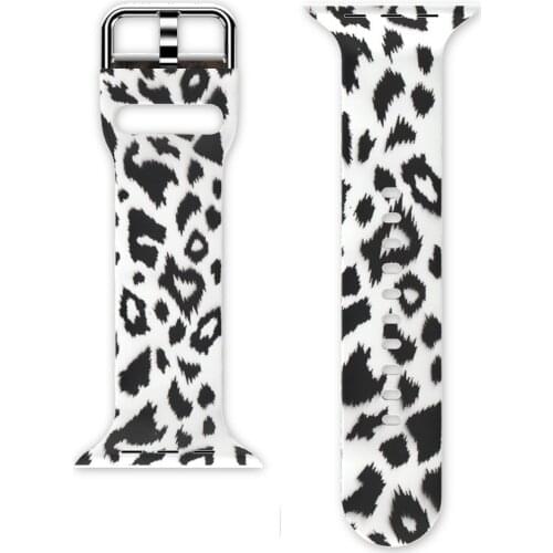 Watchband for Apple watch Bands 38mm 40mm 42mm 44mm Soft Silicone Sport Loop Strap for iwatch Series 6/5/4/3/2/1/SE Bracelet