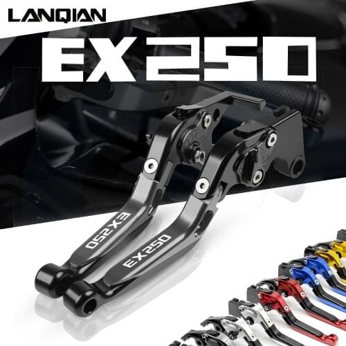 For Kawasaki EX250C EX250E 86-87 EX250 F G H J 88-07 EX250 L M 18-17 EX250P 18-21 EX250 R 08-12 Motorcycle Brake Clutch Levers