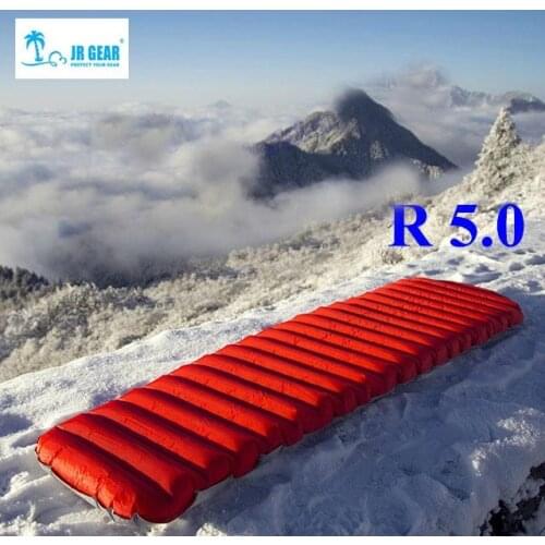 JR Gear R 5.0 PrimaLoft ultralight outdoor air mattress professional inflatable camping sleeping pad only 620g