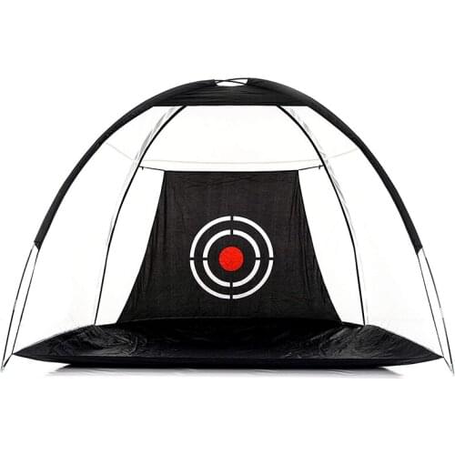 Golf Training Aids Indoor Outdoor Foldable Golf Hitting Cage Garden Grassland Oxford Cloth Practice Net 200x100x140cm