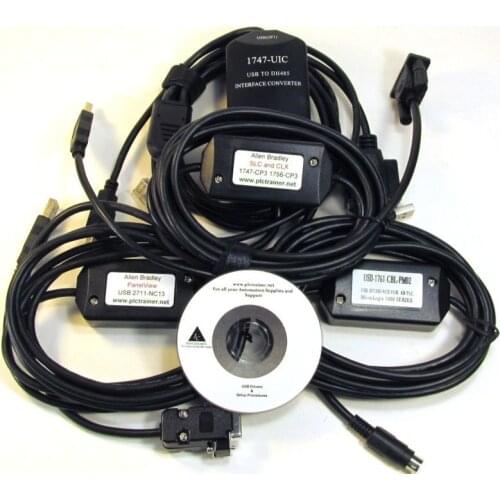 ALLEN BRADLEY 1747-UIC USB 2711-NC13 1747-CP3 1761-CBL-PM02 COMPLETE PROGRAMMING SET ,HAVE IN STOCK
