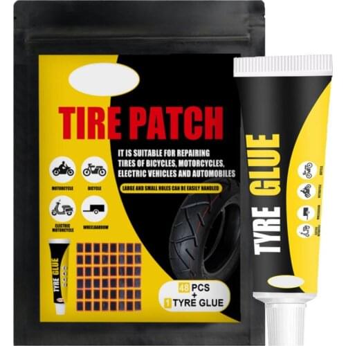 Cycling Bike Tire Inner Tube Patch Tire Patch Kit Repairing Bike Tire Rubber Patch Bicycle Repair Multi Tool Bike Accessories