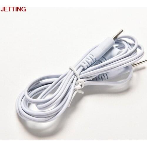 1Pc Electrotherapy Electrode Lead Wires Cable for Tens Massager 2.5mm Connection Massage & Relaxation