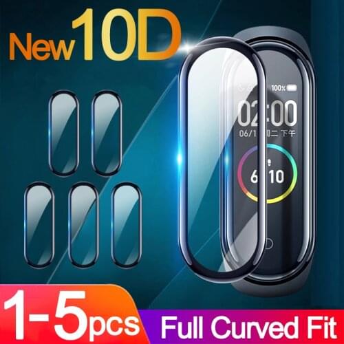 3D Screen Protector for Xiaomi MI band 4 5 6 Soft film strap Mi band Smart Watch Miband Full Screen Protective Film for mi band4