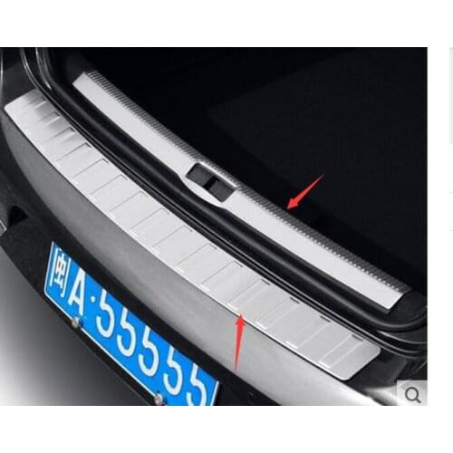 2 pcs 2012-2016 FOR VW for VOLKSWAGEN PASSAT B7 4DR REAR BUMPER PROTECTOR PANEL BOOT COVER SILL PLATE TRUNK TRIM ACCESSORIES