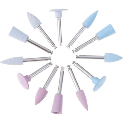 4Pcs/lot Dental Silicone Grinding Heads Teeth Polisher For Low-speed Machine Polishing Dental Tools Dentistry Lab