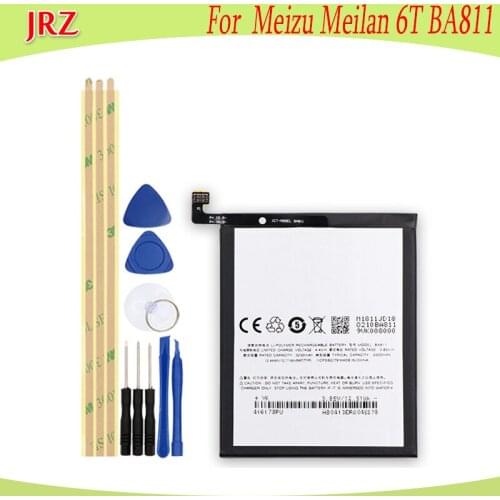 3230mAh High Capacity battery For Meizu Meilan 6T BA811 phone Replacement Batteries With Tools