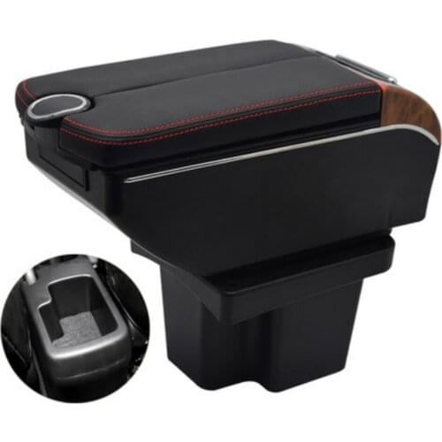 Car KIA rtage fcrte armrest storage box auto interior Leather car-styling central container Store content box accessories parts