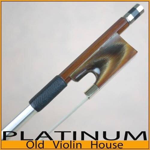 Pernambuco Violin Bow with Red Horn Frog (4/4),Free shipping! Good balance of strength and flexibility