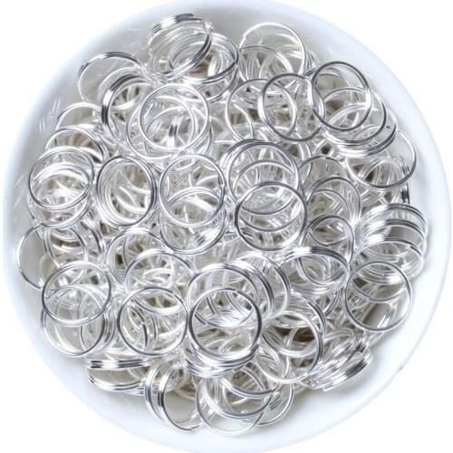 200pcs 4/5/6/8/10mm Jewelry Findings Silver/Gold/Bronze Color Double Open Jump Rings&Split Rings Diy Jewelry Accessories Making